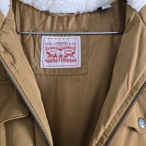 Levi's Brown Utility Jacket with Shearling Collar